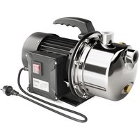 Wiltec Hauswasserwerk JET110S 1100W 4600L/h tragbare Gartenpumpe Edelstahl Hauswasserautomat Garten Wasserpumpe elektrische Pumpe von WILTEC