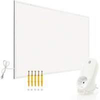 Wiltec - Infrarotheizung 400 Watt inkl. WLAN-Thermostat, energieeffizienter Heizkörper mit wlan Steuerung, Wandmontage Elektroheizung, Heizpaneel von WILTEC