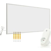 Wiltec Infrarotheizung 700 Watt inkl. WLAN-Thermostat, energieeffizienter Heizkörper mit WLAN Steuerung, Wandmontage Elektroheizung, Heizpaneel von WILTEC