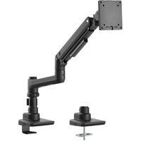 Wiltec - Monitorhalterung Schreibtisch mit VESA-Platte für flache & gebogene Monitore, Bildschirmhalterung bis 20 kg, Monitorhalter mit Tischklemme von WILTEC