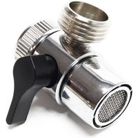 Wiltec - Naturewater 2 Wege Hahn Wasserhahn Adapter mit 20 mm (3/4') Anschlussdurchmesser, Hahnadapter für Auftischfilter, Trinkwasser Filter von WILTEC