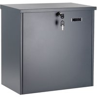 Wiltec - Paketkasten grau 508 x 315 x 500 mm, Paketbox Zuhause, private Paketannahme passend für Pakete und Päckchen, Standbriefkasten von WILTEC