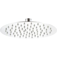 Wiltec - Regendusche Duschkopf Rund 20cm Edelstahl Kopfbrause Rainshower Brausekopf von WILTEC