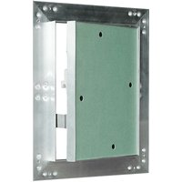 Wiltec - Revisionsklappe 15 x 20 cm Revisionstür mit Aluminiumrahmen, Revisionsöffnung mit 12,5 mm Gipskartoneinlage, Revi Klappe für Trockenbau von WILTEC