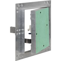 Wiltec - Revisionsklappe 40 x 40 cm Revisionstür mit Aluminiumrahmen, Revisionsöffnung mit 12,5 mm Gipskartoneinlage, Revi Klappe für Trockenbau von WILTEC