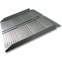 Wiltec - Rollstuhlrampe faltbar 150 cm 270 kg, mobile Auffahrschiene als Rollirampe, Aluminium Kofferrampe, Flachrampe klappbar Wiltec - Rollstuhlrampe faltbar 150 cm 270 kg, mobile Auffahrschiene als Rollirampe, Aluminium Kofferrampe, Flachrampe klappbar von WILTEC