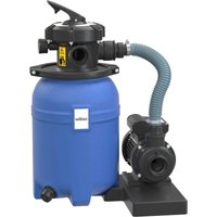 Wiltec Sandfilteranlage 250 W mit 14l Filtertank und selbstansaugender Pumpe 10000 l/h, Sandfilterpumpe, Pool-Pumpe von WILTEC