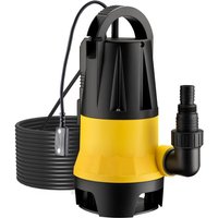 Schmutzwasserpumpe mit Sensor 400 w, Tauchpumpe Schmutzwasser mit 2 Modi, Wasserpumpe 8500 l/h, Brunnenpumpe 5 m Förderhöhe & 5 m Tiefe - Wiltec Schmutzwasserpumpe mit Sensor 400 w, Tauchpumpe Schmutzwasser mit 2 Modi, Wasserpumpe 8500 l/h, Brunnenpumpe 5 m Förderhöhe & 5 m Tiefe - Wiltec von WILTEC
