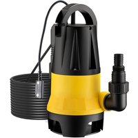 Wiltec Schmutzwasserpumpe mit Sensor 900 W, Tauchpumpe Schmutzwasser mit 2 Modi, Wasserpumpe 15000 l/h, Brunnenpumpe 8,5 m Förderhöhe & 7 m Tiefe Wiltec Schmutzwasserpumpe mit Sensor 900 W, Tauchpumpe Schmutzwasser mit 2 Modi, Wasserpumpe 15000 l/h, Brunnenpumpe 8,5 m Förderhöhe & 7 m Tiefe von WILTEC