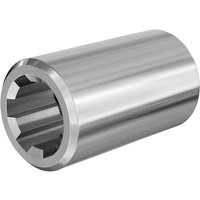 Wiltec - Zapfwellen Buchse C-Typ 100 mm für Vielkeilwelle PTO-Shaft mit 1 3/4' Z6 6 Nuten Traktor Anbaugerät von WILTEC