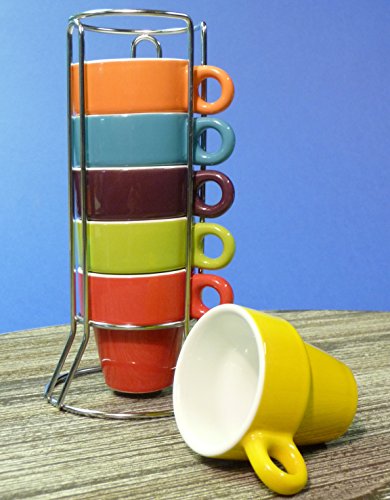 WIM-SHOP 6-STÜCK Espresso-Tassen mit STÄNDER TOP Design BUNT WIM-SHOP 6-STÜCK Espresso-Tassen mit STÄNDER TOP Design BUNT von WIM-SHOP