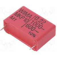 Polypropylen-Kondensator 220nF 1000Vdc R27,5mm Wima Polypropylen-Kondensator 220nF 1000Vdc R27,5mm Wima von WIMA