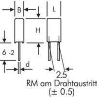 Wima MKS 02 0,068uF 10% 63V RM2,5 MKS-Folienkondensator radial bedrahtet 0.068 µF 63 V/DC 10% 2.5mm von WIMA