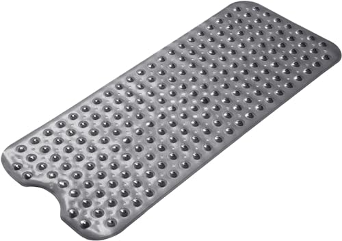 Wimaha Badewannenmatte rutschfest, Extra Lange Antirutschmatte Badewanne, Duschmatte rutschfest BPA Frei, Schimmelresistent & Maschinenwaschbar Badematte,100 x 40cm,Schwarz von WIMAHA