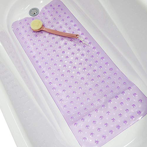 Wimaha Badewannenmatte rutschfest, Extra Lange Antirutschmatte Badewanne, Duschmatte rutschfest BPA Frei, Schimmelresistent & Maschinenwaschbar Badematte,100 x 40cm,Rosa von WIMAHA