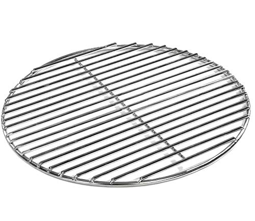 Grillrost Ø 37 cm aus Edelstahl rostfrei und elektropoliert 4mm für Grill rund, Kugelgrill, Feuerschalen Grillschalen Rundgrill von WiMi