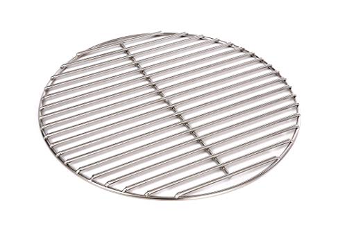 Massiver Grillrost Ø 34,5 cm aus Edelstahl rostfrei und elektropoliert 6 mm für Grill rund, Kugelgrill, Feuerschalen Grillschalen Rundgrill von WiMi