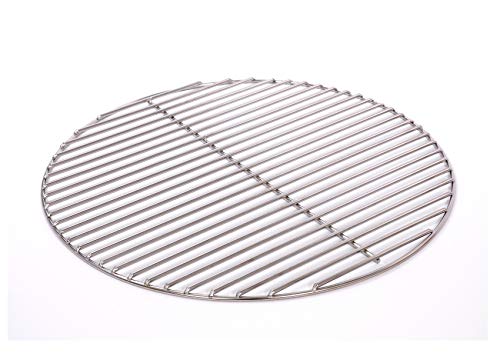 Massiver Grillrost Ø 44,5 cm aus Edelstahl rostfrei und elektropoliert 6 mm für Grill rund, Kugelgrill, Feuerschalen Grillschalen Rundgrill von WiMi