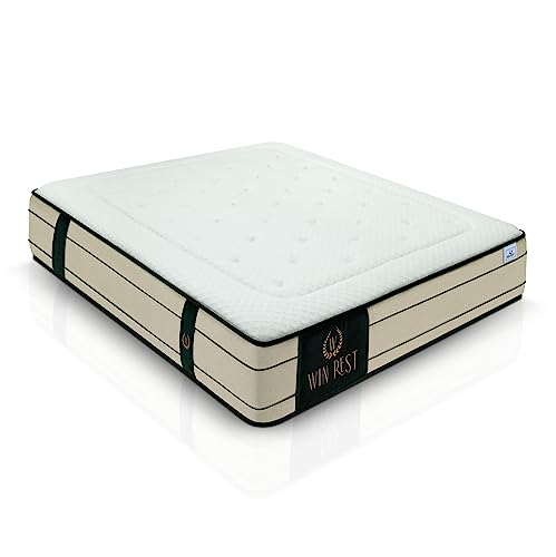 W WIN REST Matratze mit Federbox und Ökosystem-Schaumstoff, mittlere Härte, Imperium Reversible, 160 x 200 cm, Queen (US-Standard) von WIN REST