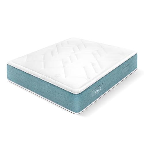 WIN REST Taschenfederkernmatratze, 80 x 180 cm, Kalteffekt, leitet die Körperwärme ab, Modell Wave, Höhe 29 cm, hohe Anpassungsfähigkeit, doppelseitig, hypoallergen von WIN REST