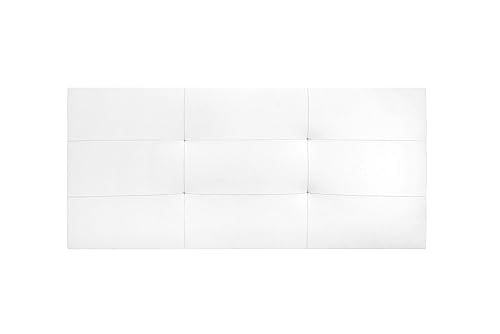 WIN REST Venus Kopfteil gepolstert Comfort hochwertige Betten, Holzstruktur, Bezug aus Kunstleder, weiß, 170 x 60 cm (Bett 150/160 cm) von WIN REST