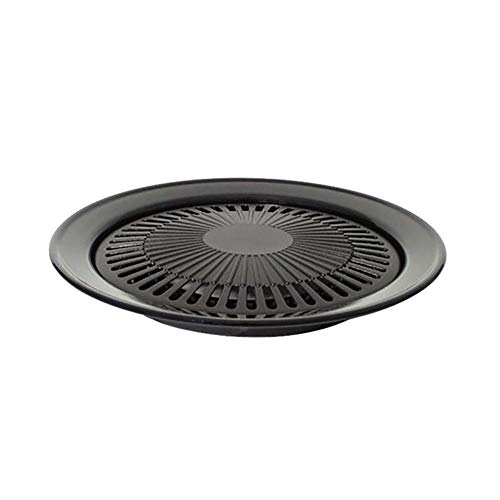 WINBST Grillplatte Antihaftbeschichtung Koreanisch Kochfeld Rostfreier Stahl Antihaft Rauchlos Braten Runde Grill Pfanne von WINBST