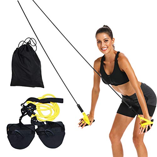 WINBST Training Equiptment Dry Land Cord Zugseil Schwimmtrainer, Widerstandsband und Paddles fürs Armzug-Training, Krafttraining von WINBST
