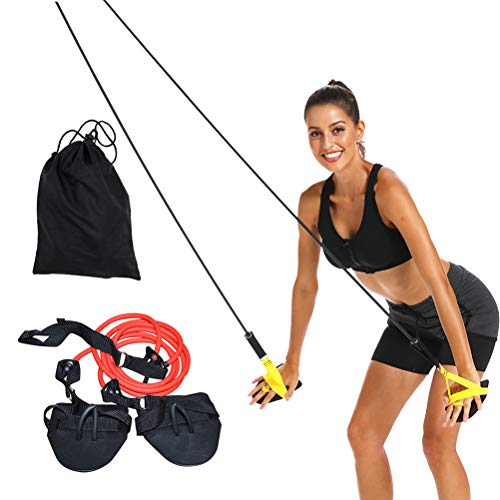 WINBST Training Equiptment Dry Land Cord Zugseil Schwimmtrainer, Widerstandsband und Paddles fürs Armzug-Training, Krafttraining von WINBST