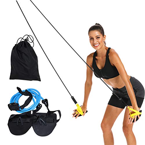 WINBST Training Equiptment Dry Land Cord Zugseil Schwimmtrainer, Widerstandsband und Paddles fürs Armzug-Training, Krafttraining von WINBST