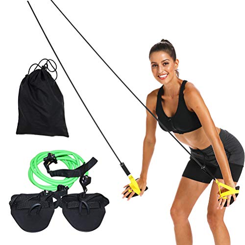 WINBST Training Equiptment Dry Land Cord Zugseil Schwimmtrainer, Widerstandsband und Paddles fürs Armzug-Training, Krafttraining von WINBST