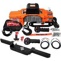 6.123 kg sl 12 V-Winde. Defender-Stoßstange. 28 m x 11 mm Dyneema-Seil. Verkabelungssatz und Isolator. 6.123 kg sl 12 V-Winde. Defender-Stoßstange. 28 m x 11 mm Dyneema-Seil. Verkabelungssatz und Isolator. von WINCHMAX