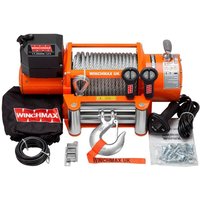 7.711 kg originale orangefarbene 12-V-Elektrowinde. 26 m x 12 mm Stahlseil. Drahtlose Fernbedienungen. 7.711 kg originale orangefarbene 12-V-Elektrowinde. 26 m x 12 mm Stahlseil. Drahtlose Fernbedienungen. von WINCHMAX