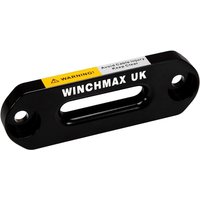 Aluminium-Klüsse-Fairlead. Schwarz mit lasergeätztem Logo von WINCHMAX