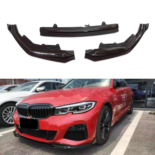 WINGOT Auto Frontspoiler Für BMW 3 Series G20 MP 2020-2022, Kratzfester Diffusor Spoiler, langlebiger Diffusor für Frontstoßstange Spoiler von WINGOT