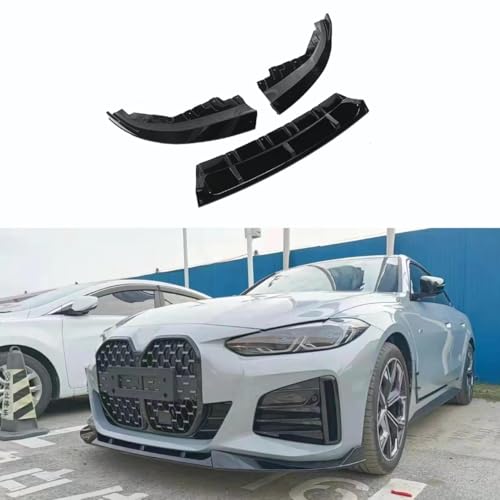 WINGOT Auto Frontspoiler Für BMW 4 Series 4-Door G26 Competition Edition 2021-2024, Kratzfester Diffusor Spoiler, langlebiger Diffusor für Frontstoßstange Spoiler von WINGOT