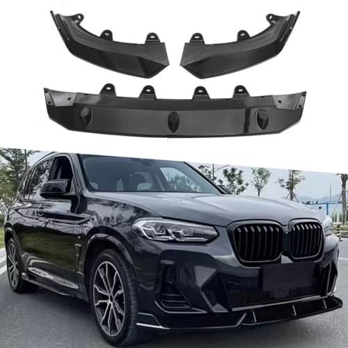 WINGOT Auto Frontspoiler Für BMW IX3 X3 X4 G01 G02 2022-2024, Kratzfester Diffusor Spoiler, langlebiger Diffusor für Frontstoßstange Spoiler von WINGOT
