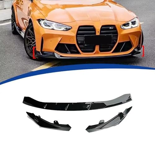 WINGOT Auto Frontspoiler Für M3 G80 MP 2020-2024, Kratzfester Diffusor Spoiler, langlebiger Diffusor für Frontstoßstange Spoiler von WINGOT