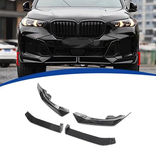 WINGOT Auto Frontspoiler Für X5 G05 LCI MP 2023, Kratzfester Diffusor Spoiler, langlebiger Diffusor für Frontstoßstange Spoiler von WINGOT