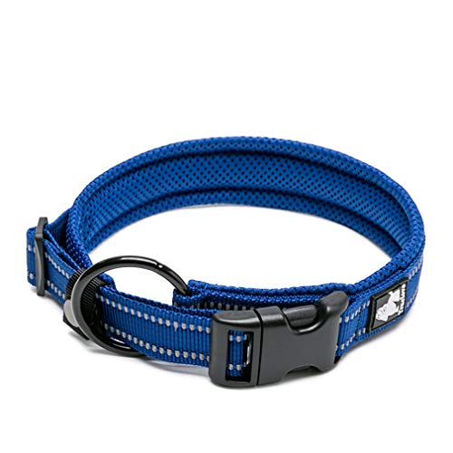 WINHYEPET True Love Hundehalsband Reflektierendes Sandwichfutter NylonWebbing Bequeme und sichere verstellbare Schnalle Praktisch für Outdoor-Sportarten für kleine / mittlere / große Halsringe TLC5011 von WINHYEPET