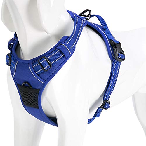 WINHYEPET Truelove Hundegeschirr No-Pull Reflektierendes verstellbar Haustiergeschirr mit 2 Leinenclips, einfachem Steuergriff für kleine, zum mittelgroße und große Hunde, TLH5651 WINHYEPET Truelove Hundegeschirr No-Pull Reflektierendes verstellbar Haustiergeschirr mit 2 Leinenclips, einfachem Steuergriff für kleine, zum mittelgroße und große Hunde, TLH5651 von WINHYEPET