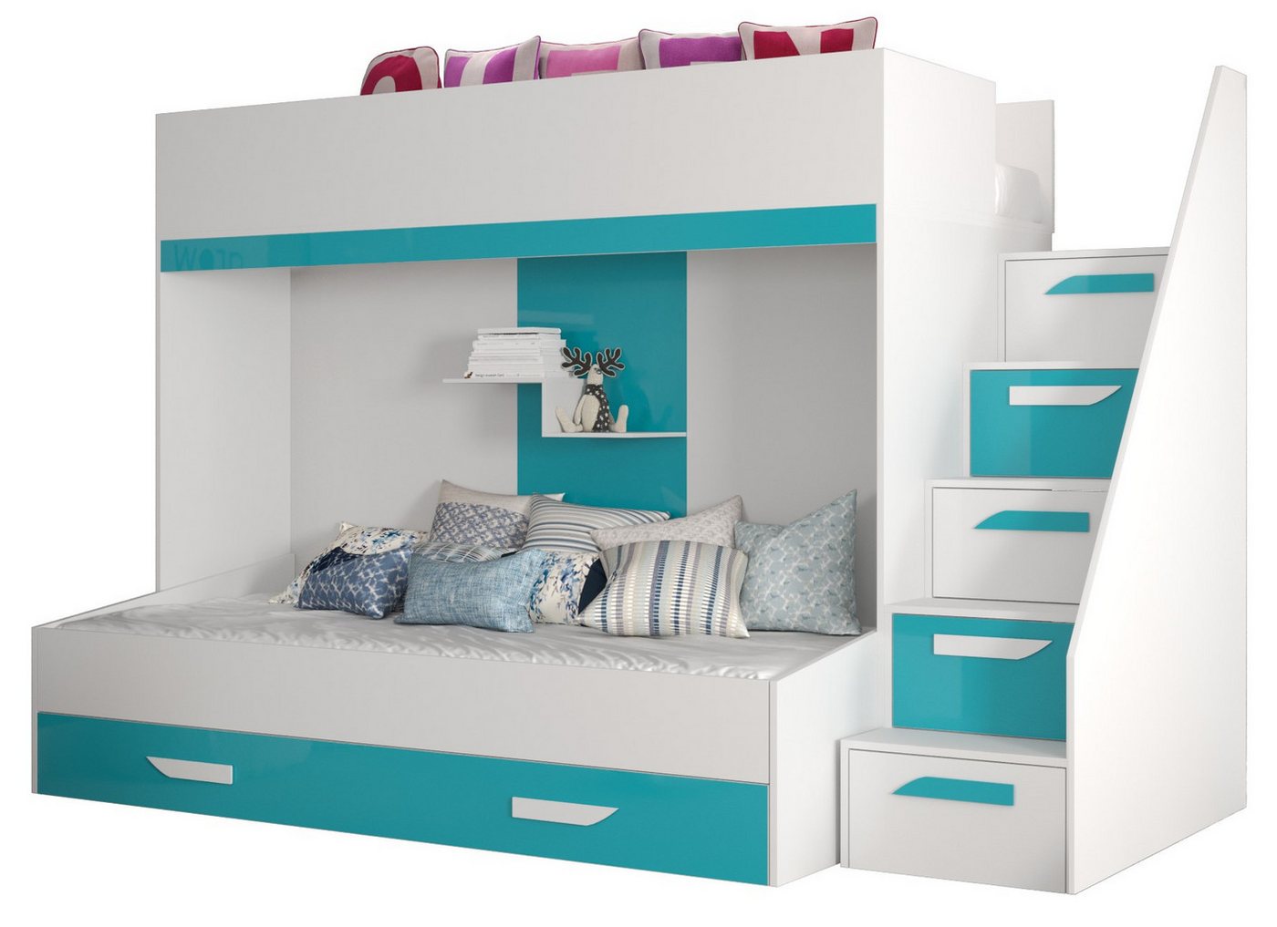 ABIKS MÖBEL Etagenbett PARTY 16 Hochbett für Kinder, Jugendliche mit Stauraum ABIKS MÖBEL Etagenbett PARTY 16 Hochbett für Kinder, Jugendliche mit Stauraum von ABIKS MÖBEL