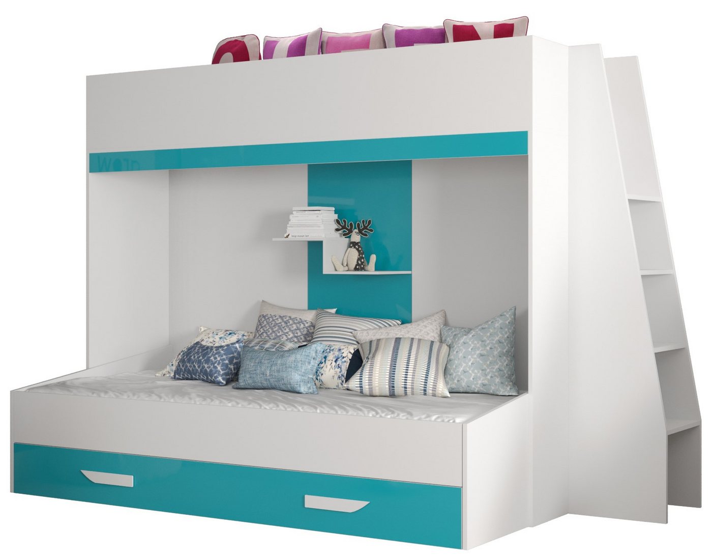 ABIKS MÖBEL Etagenbett PARTY 17 Hochbett für Kinder, Jugendliche mit Stauraum ABIKS MÖBEL Etagenbett PARTY 17 Hochbett für Kinder, Jugendliche mit Stauraum von ABIKS MÖBEL