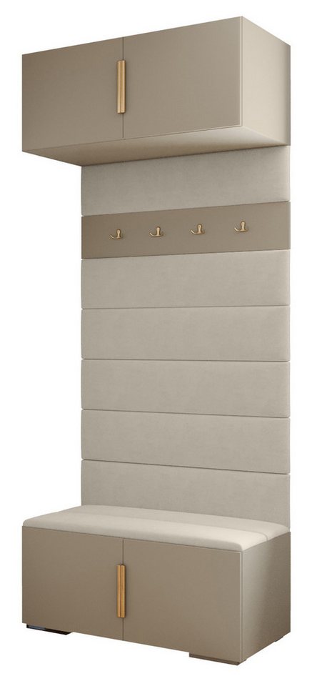 ABIKS MÖBEL Garderoben-Set Inova 1 Sitz, Schrank mit Regalen, Kleiderbügeln, Aufbewahrungsbox von ABIKS MÖBEL