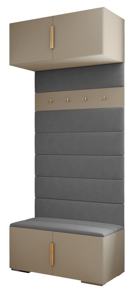 ABIKS MÖBEL Garderoben-Set Inova 1 Sitz, Schrank mit Regalen, Kleiderbügeln, Aufbewahrungsbox von ABIKS MÖBEL