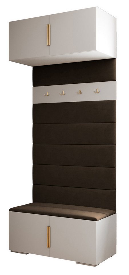 ABIKS MÖBEL Garderoben-Set Inova 1 Sitz, Schrank mit Regalen, Kleiderbügeln, Aufbewahrungsbox von ABIKS MÖBEL