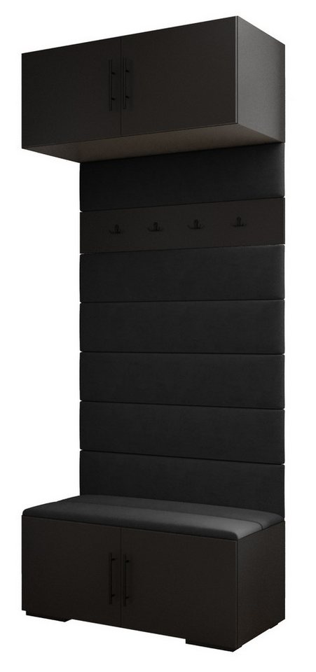 ABIKS MÖBEL Garderoben-Set Inova 3 Sitz, Schrank mit Regalen, Kleiderbügeln, Aufbewahrungsbox von ABIKS MÖBEL