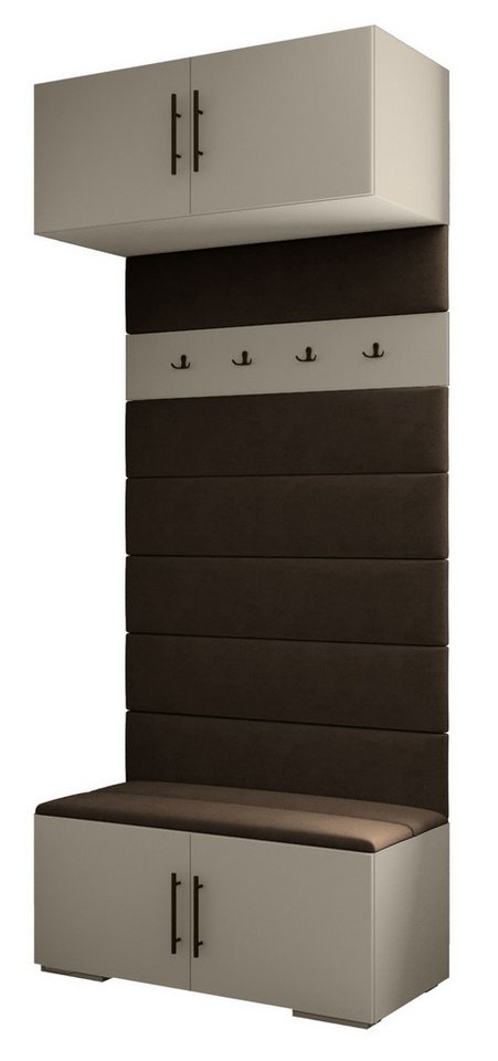 ABIKS MÖBEL Garderoben-Set Inova 3 Sitz, Schrank mit Regalen, Kleiderbügeln, Aufbewahrungsbox ABIKS MÖBEL Garderoben-Set Inova 3 Sitz, Schrank mit Regalen, Kleiderbügeln, Aufbewahrungsbox von ABIKS MÖBEL