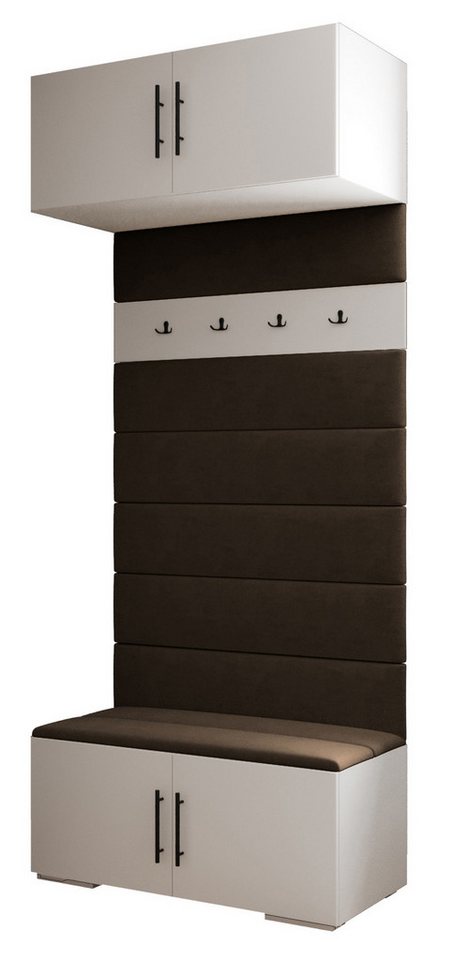 ABIKS MÖBEL Garderoben-Set Inova 3 Sitz, Schrank mit Regalen, Kleiderbügeln, Aufbewahrungsbox ABIKS MÖBEL Garderoben-Set Inova 3 Sitz, Schrank mit Regalen, Kleiderbügeln, Aufbewahrungsbox von ABIKS MÖBEL