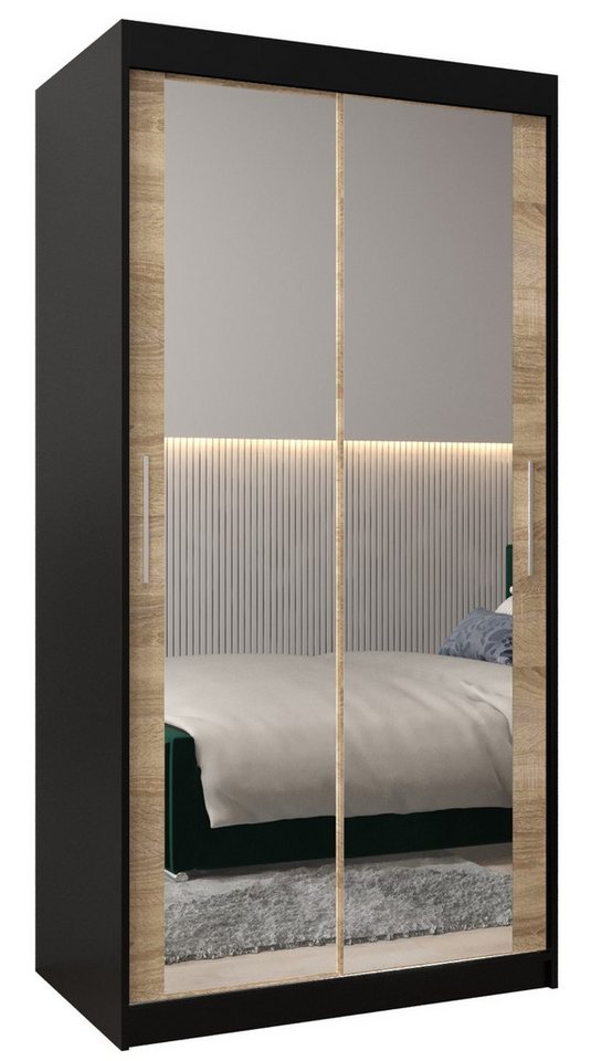 ABIKS MÖBEL Kleiderschrank Tokyo 3 Schlafzimmerschrank - mit Spiegel, Kleiderstange, Regalen von ABIKS MÖBEL