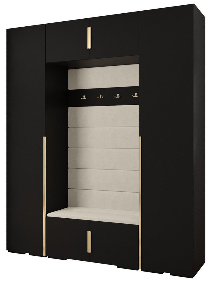 ABIKS MÖBEL Kompaktgarderobe INOVA 1 SATZ 13 Möbelset, Garderobe mit Kleiderstange und Regalen von ABIKS MÖBEL
